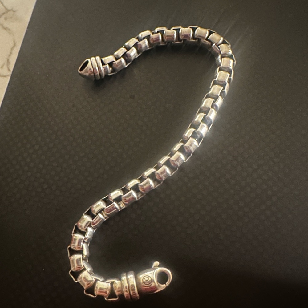 David Yurman Men’s Extra Large Box Chain Bracelet